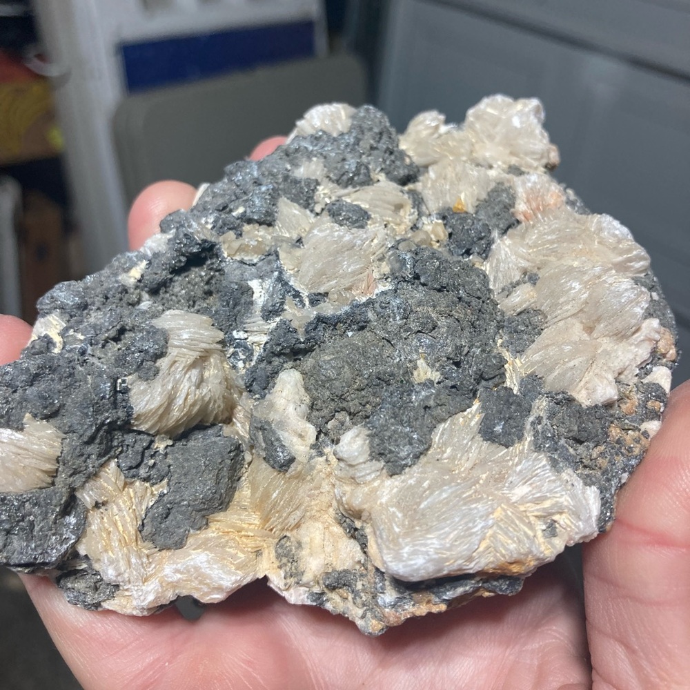 Galena with Barite and Cerrusite specimen